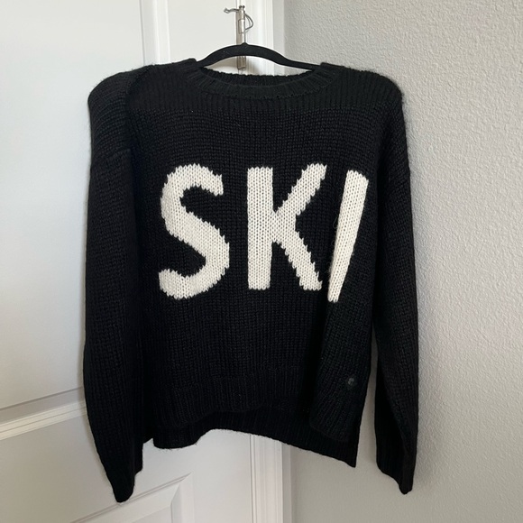 Krimson Klover Black Knit Ski Sweater - Picture 2 of 4
